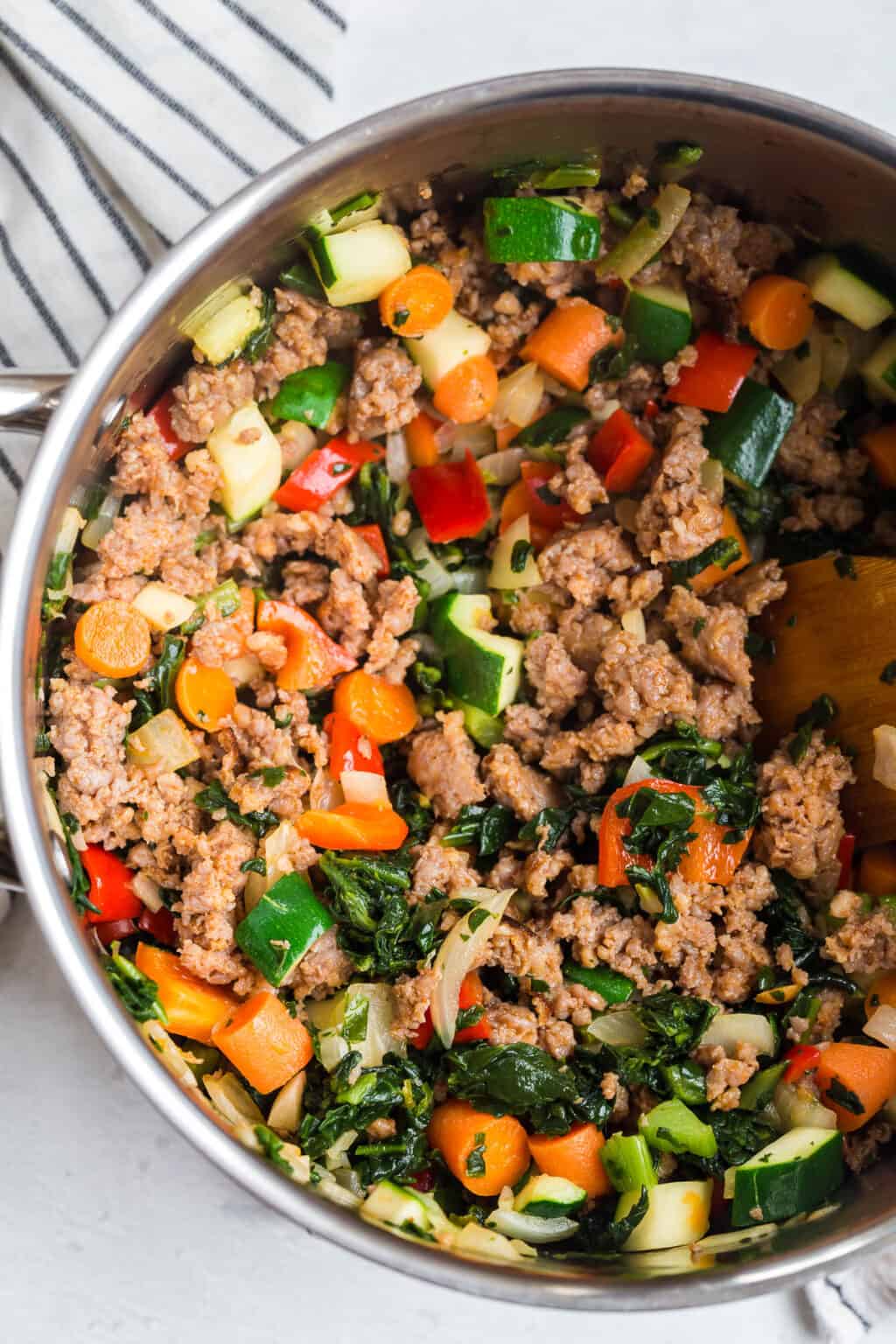 OnePot Italian Sausage Soup with Rice and Spinach Busy Day Dinners