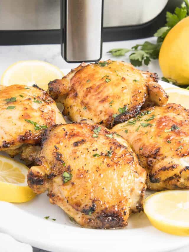 Air Fryer Lemon Chicken Thighs Busy Day Dinners