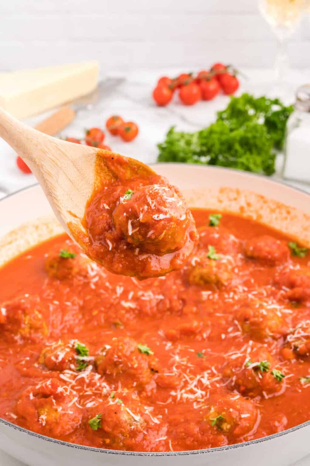 Easy Oven Baked Italian Meatballs Recipe | Busy Day Dinners