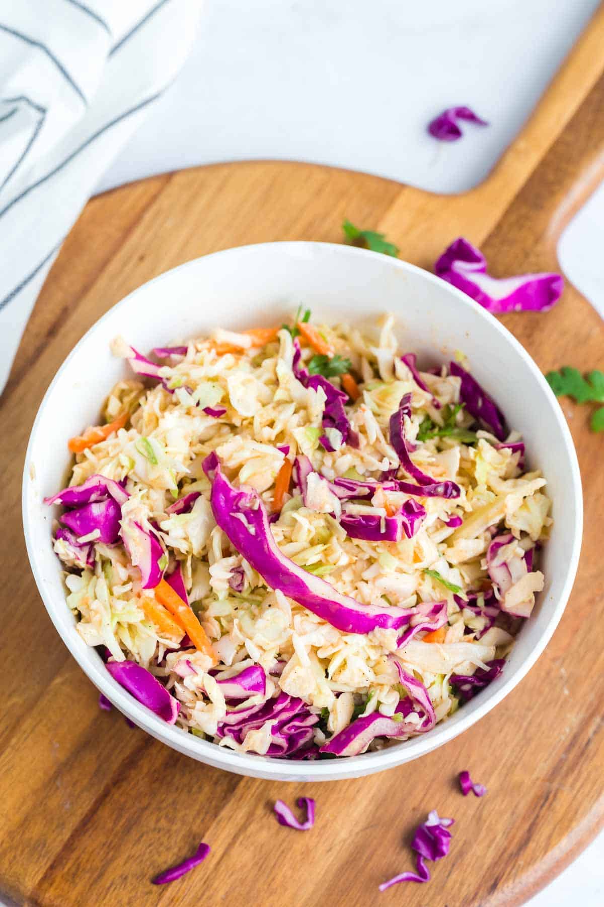 chipotle coleslaw with red cabbge