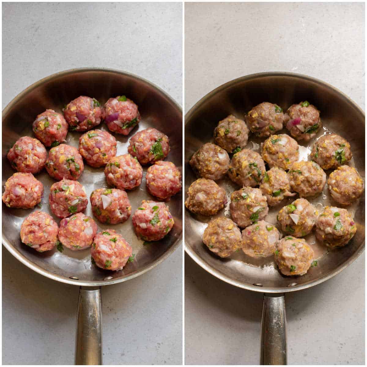 Steps to make Baked Mexican Meatballs.