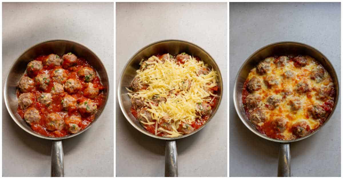Steps to make Baked Mexican Meatballs.