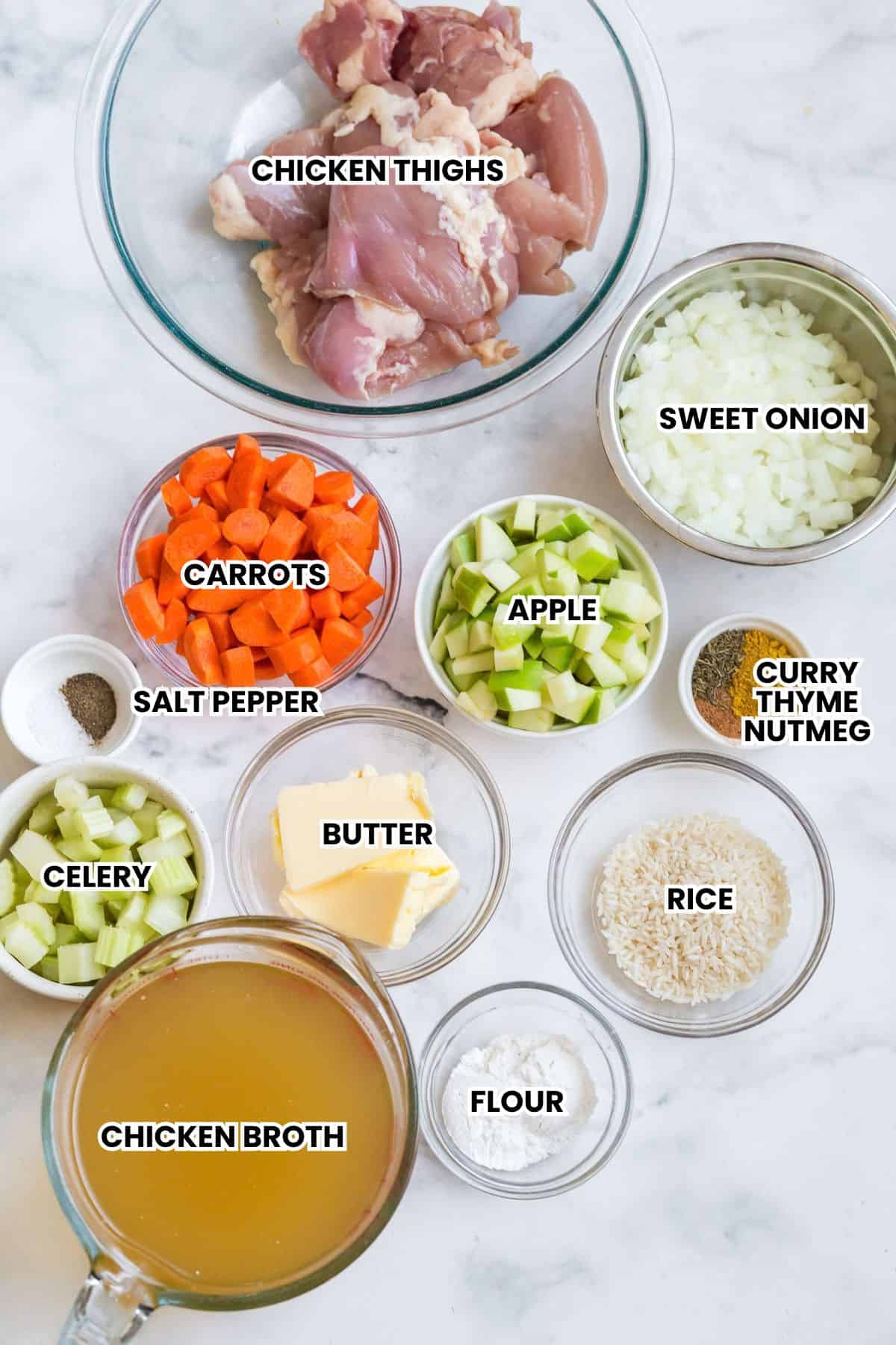 CrockPot Mulligatawny Soup Ingredients
